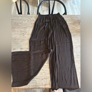 Zara Chocolate Wide Leg Pants